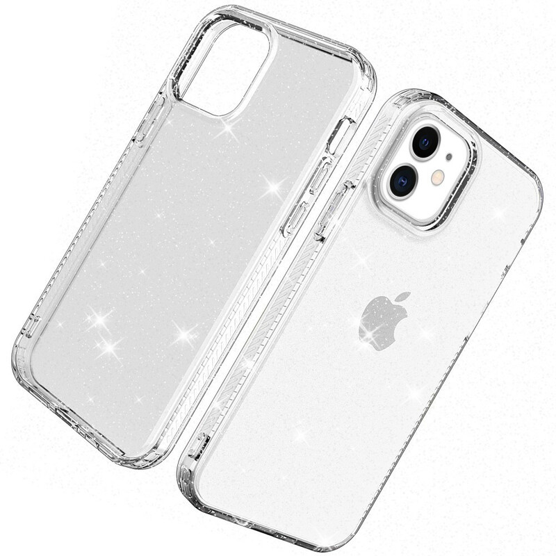 Custodia iPhone 12 Max / 12 Pro Clear Glitter