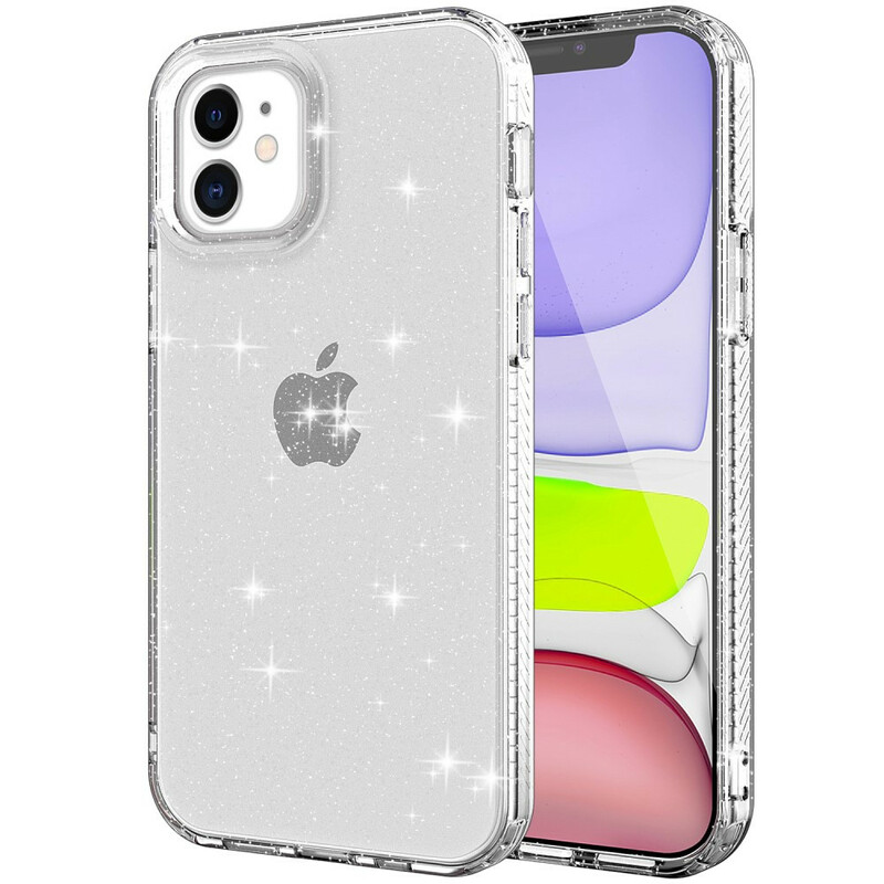 Custodia iPhone 12 Max / 12 Pro Clear Glitter