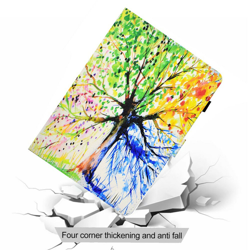 Custodia per iPad Air 10,9" (2020) con albero acquerellato