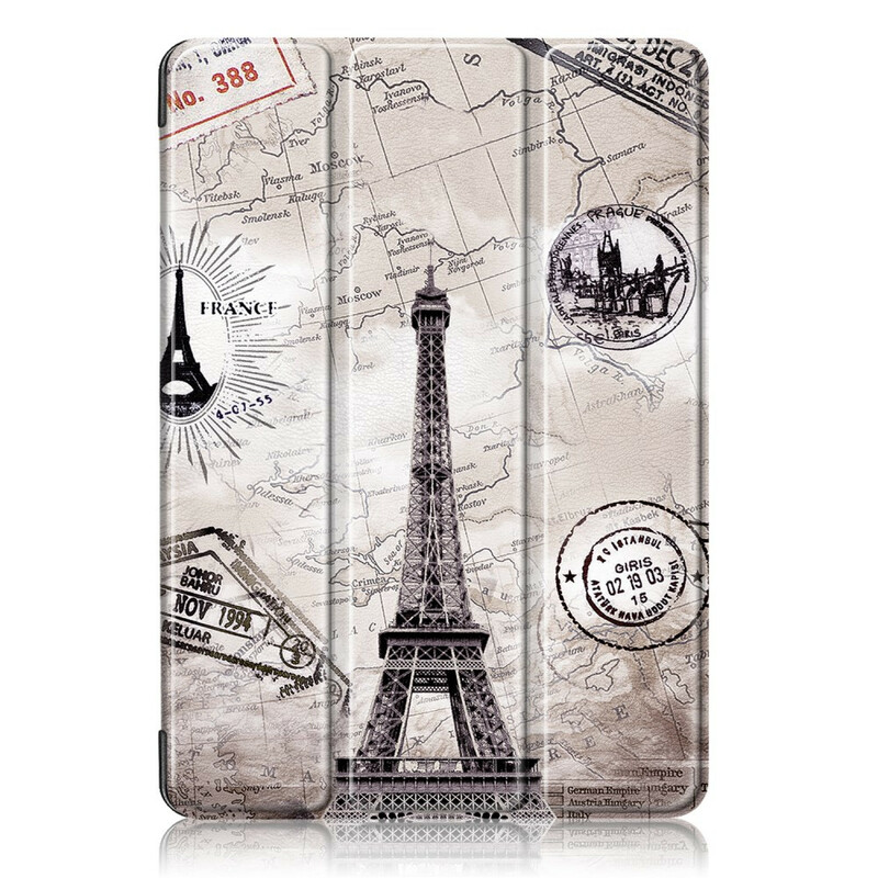 Custodia smart per iPad Air 10,9" (2020) Torre Eiffel Retro