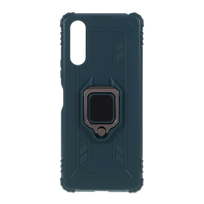 Sony Xperia 10 II Anello e cover in fibra di carbonio