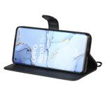 Oppo Find X2 Neo Custodia con cinturino serie Solid Color