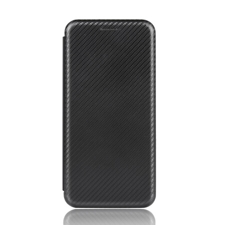 Flip Cover Huawei Y5p Fibra di carbonio