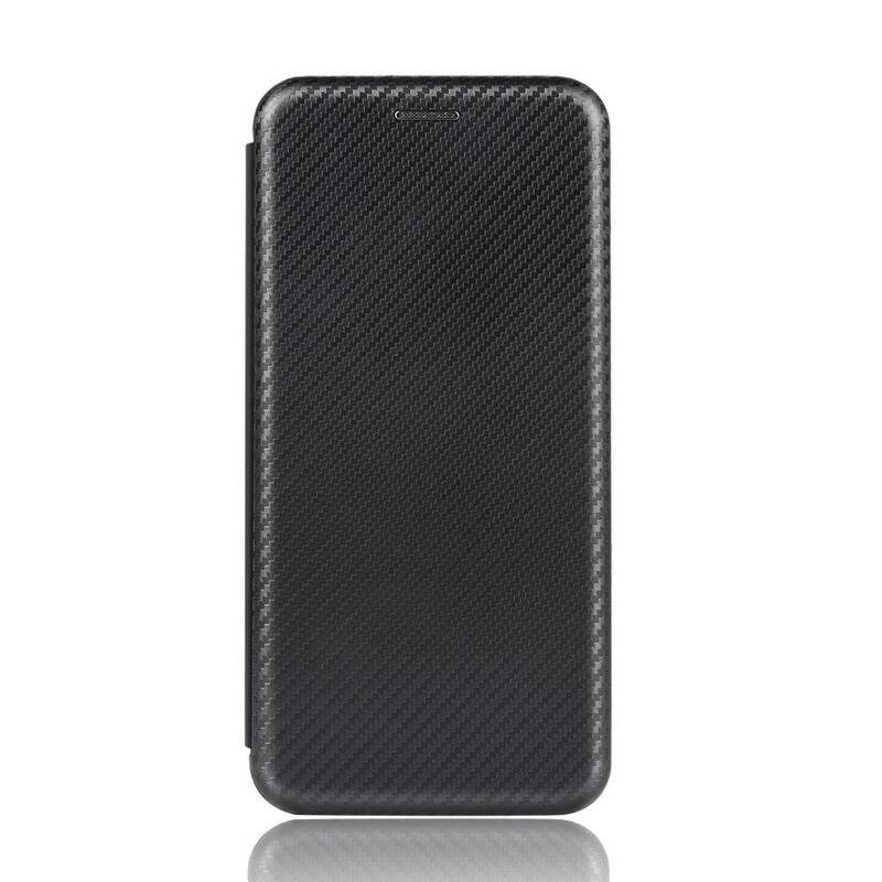 Flip Cover Huawei Y5p Fibra di carbonio