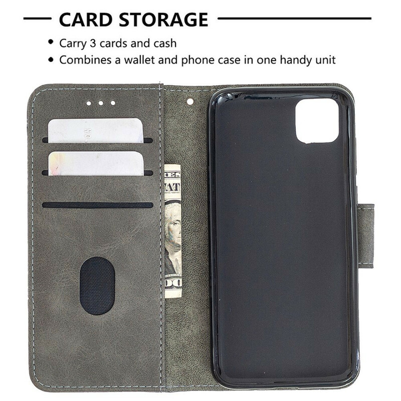 Huawei Y5p Classic Custodia in pelle di coccodrillo