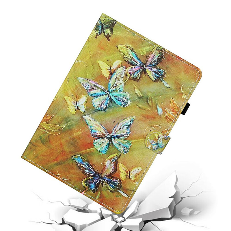 Cover per iPad 10,2" (2020) (2019) / Air 10,5" (2019) / Pro 10,5" dipinta a farfalla