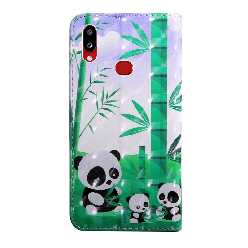 Custodia per Samsung Galaxy A10s Light Spot Pandas