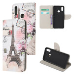 Custodia per Samsung Galaxy A10s Retro Torre Eiffel