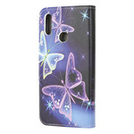 Samsung Galaxy A10s Custodia Farfalle magiche