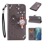 Samsung Galaxy Note 20 Custodia Mandala Owl e Charm