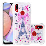 Custodia per Samsung Galaxy A10s Torre Eiffel Glitter