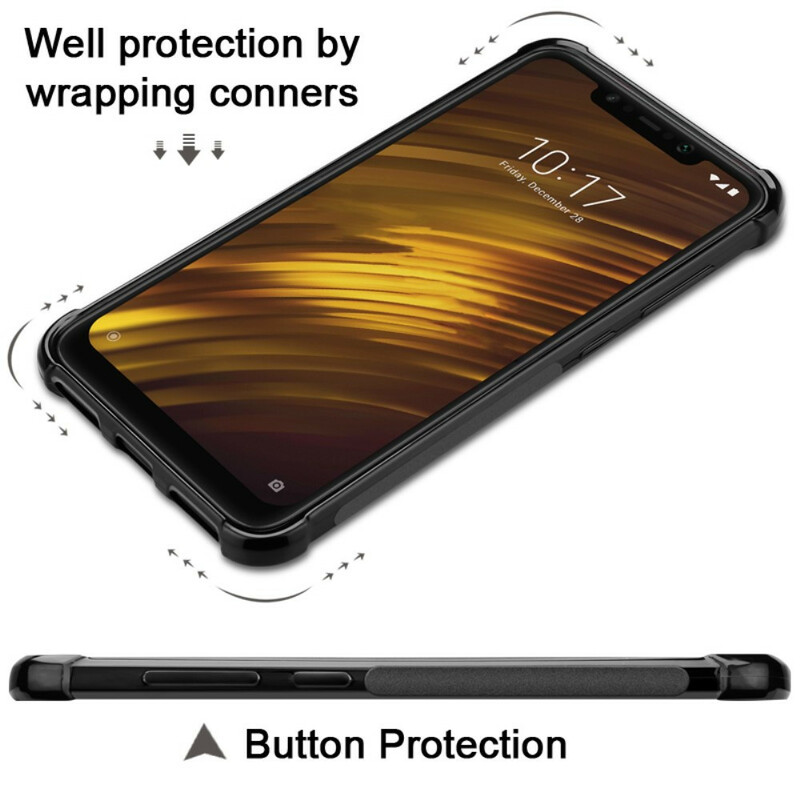 Samsung Galaxy A10s IMAK Serie Vega Custodia in fibra di carbonio spazzolata