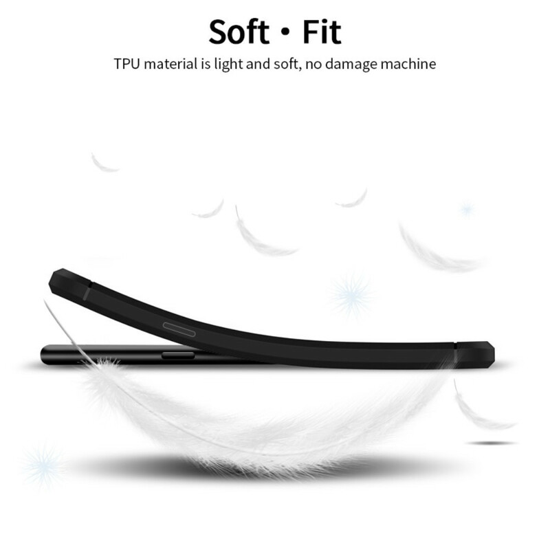 Samsung Galaxy A10s Custodia in fibra di carbonio spazzolata MOFI
