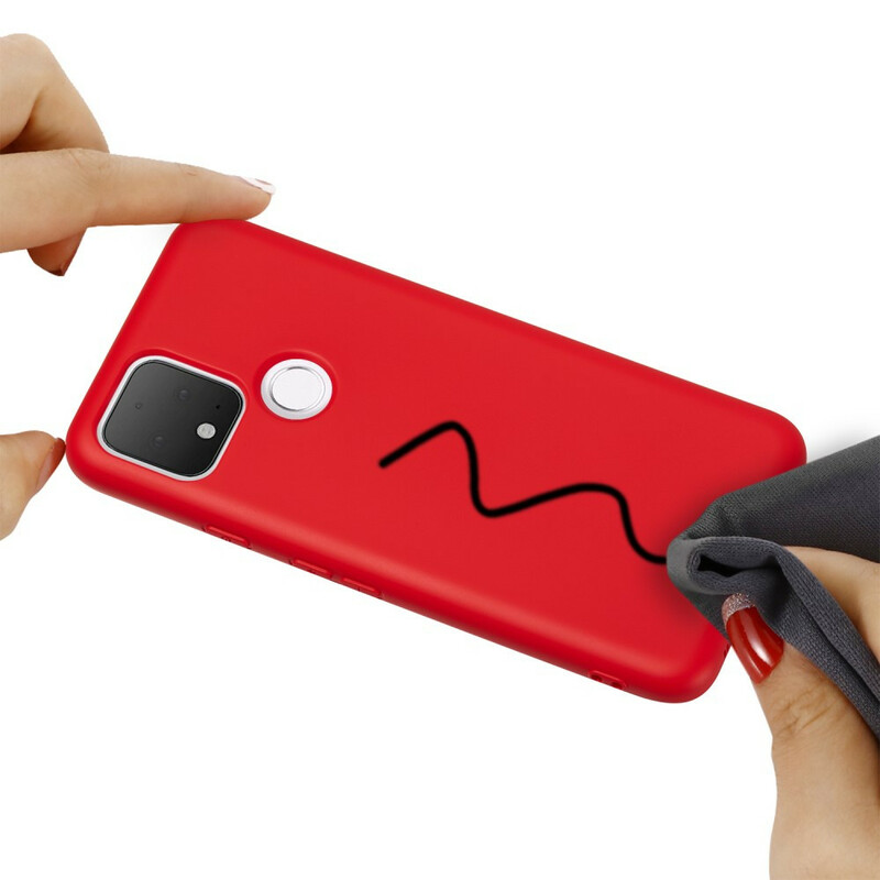 Custodia per Google Pixel 5 Design in silicone liquido