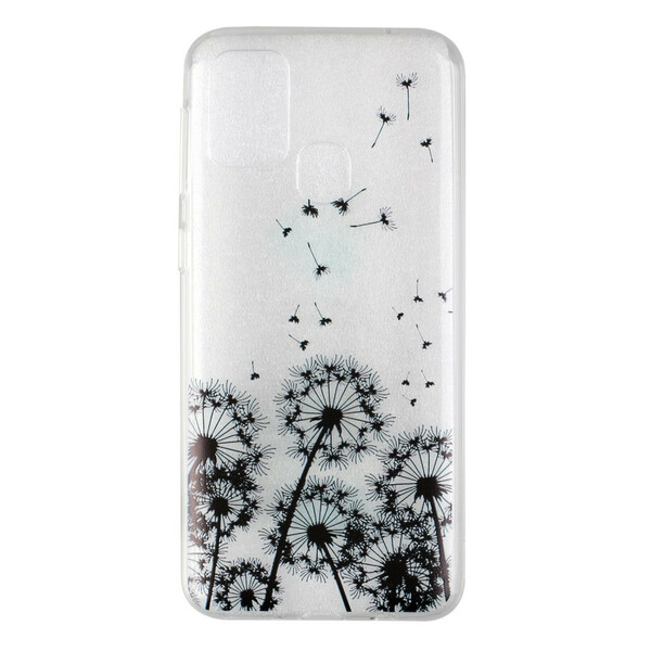 Samsung Galaxy M31 Custodia trasparente nera Dandelion