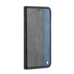 Flip Cover Samsung Galaxy S20 Ultra bicolore effetto pelle