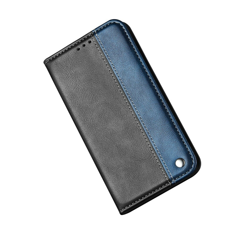 Flip Cover Samsung Galaxy S20 Ultra bicolore effetto pelle