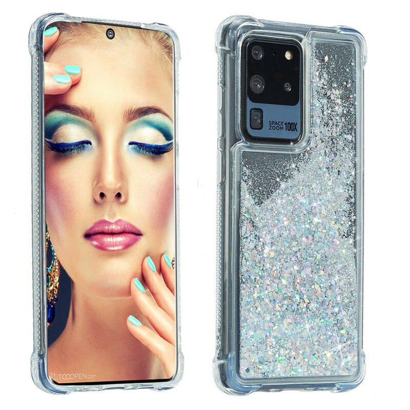 Samsung Galaxy S20 Plus Guscio rinforzato con glitter