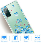 Samsung Galaxy S20 FE Custodia a fiori blu