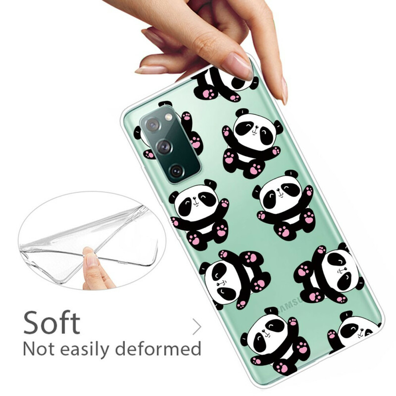 Samsung Galaxy S20 FE Custodia Top Pandas Fun