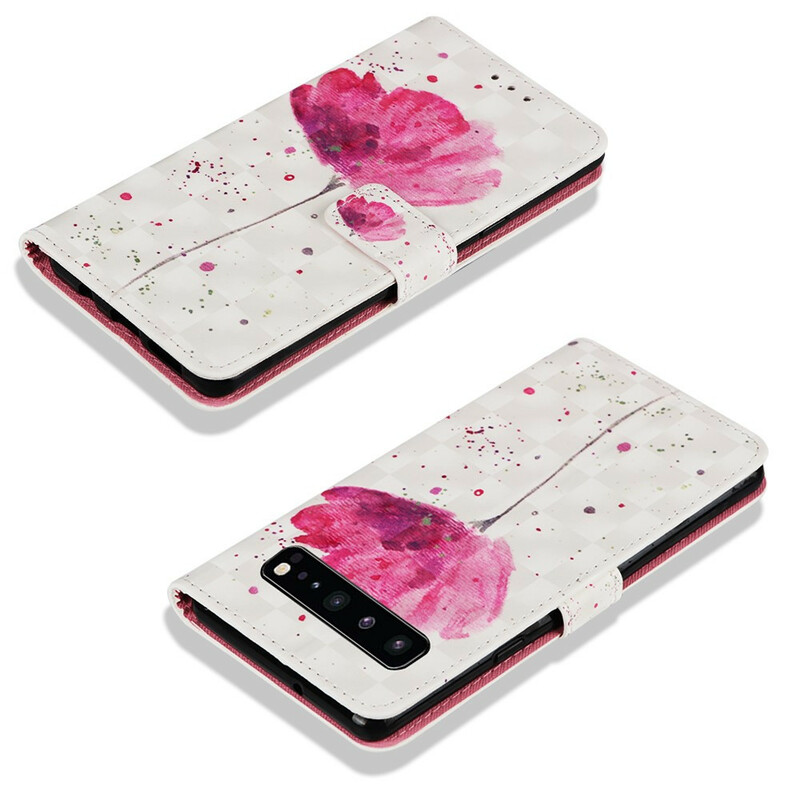 Custodia per Samsung Galaxy S10 5G Poppy Watercolour