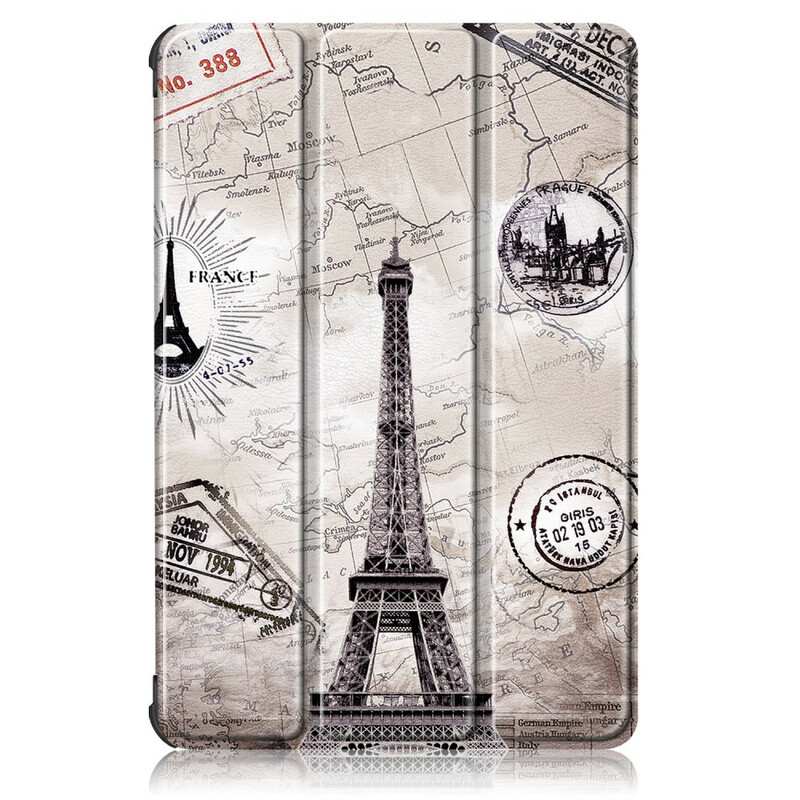 Custodia smart Huawei MatePad T 10s rinforzata Torre Eiffel Retro