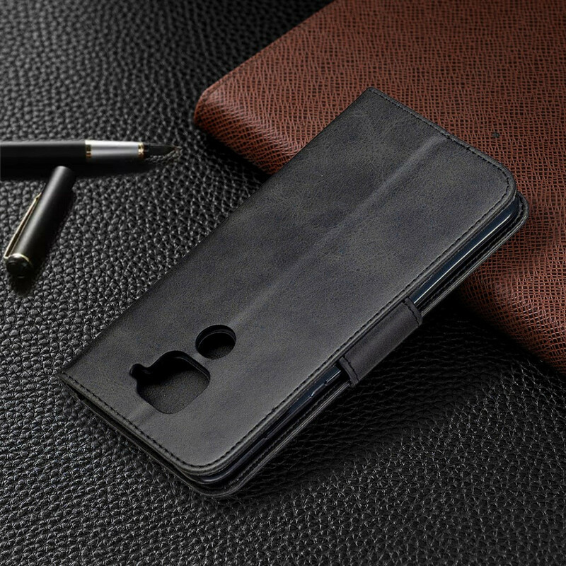 Xiaomi Redmi Note 9 Custodia liscia con patta obliqua
