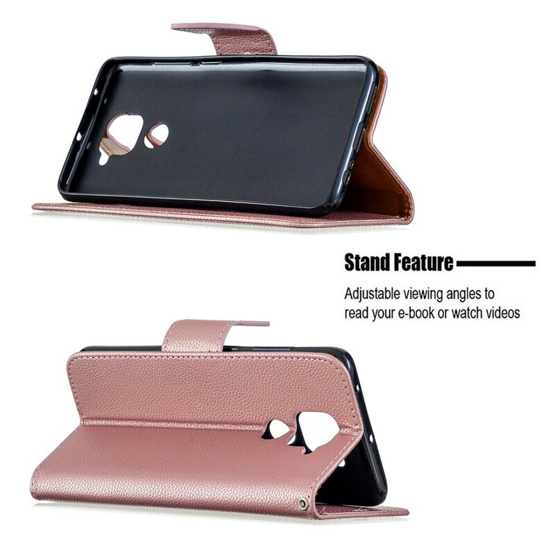 Xiaomi Redmi Note 9 Custodia Lychee Flap Oblique Xiaomi Redmi Note 9 Custodia Lychee Flap Oblique