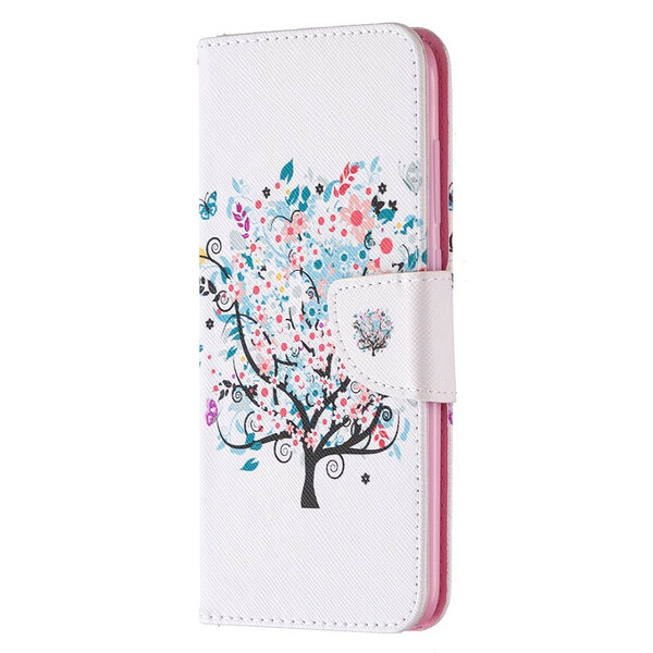 Xiaomi Redmi Note 9 Custodia con albero fiorito