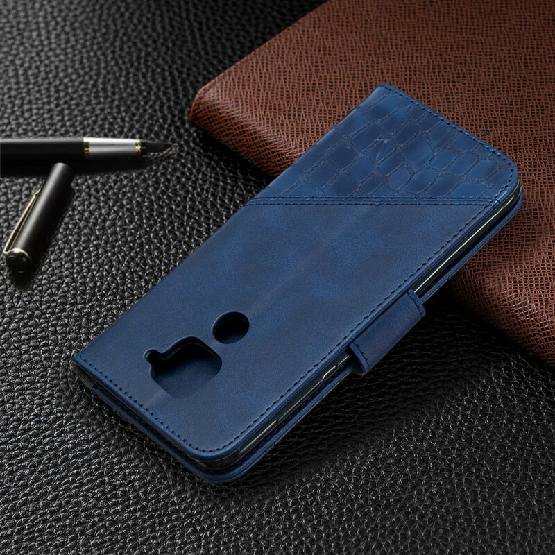 Xiaomi Redmi Note 9 Classic Custodia in pelle di coccodrillo
