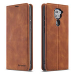 Flip Cover Xiaomi Redmi Note 9 effetto pelle FORWENW