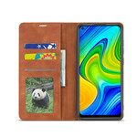 Flip Cover Xiaomi Redmi Note 9 effetto pelle FORWENW