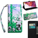 Samsung Galaxy S20 FE Custodia Famiglia Pandas