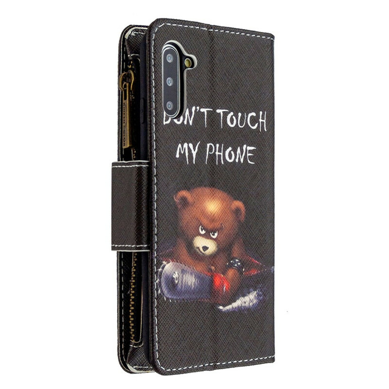 Custodia Samsung Galaxy Note 10 con zip Bear