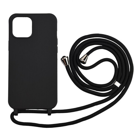 Custodia in silicone e cordino per iPhone 12 Pro Max