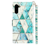 Samsung Galaxy Note 10 Custodia Marble Light Spots con Cinturino