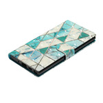 Samsung Galaxy Note 10 Custodia Marble Light Spots con Cinturino