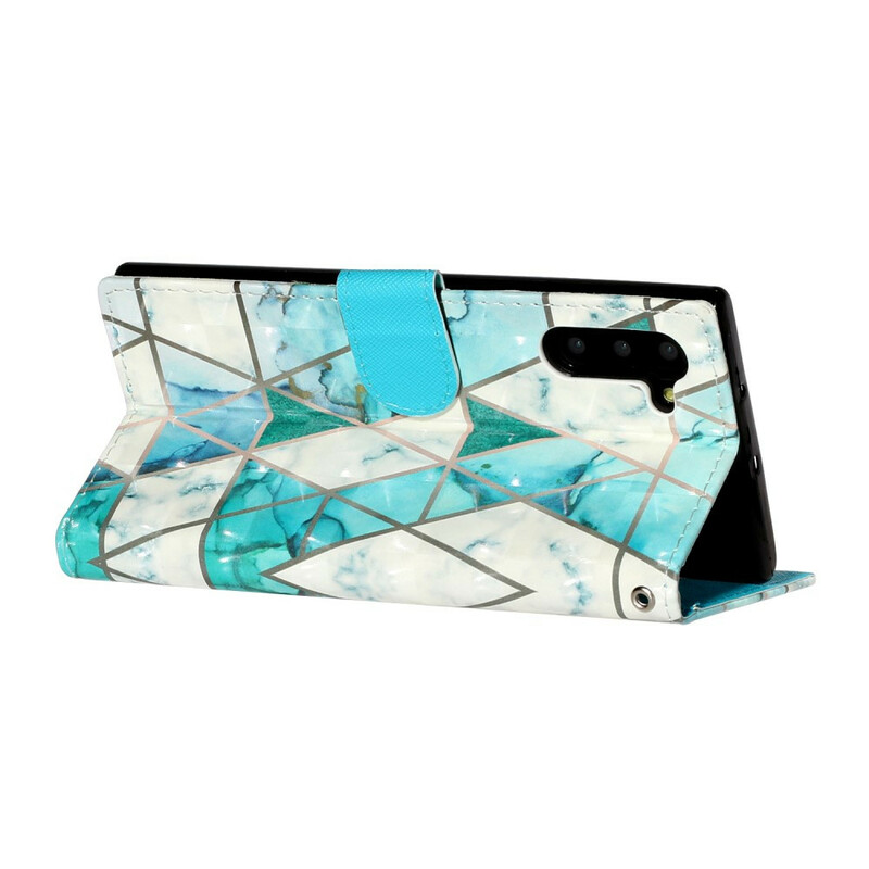 Samsung Galaxy Note 10 Custodia Marble Light Spots con Cinturino