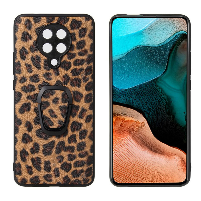 Xiaomi Poco F2 Pro Custodia effetto pelle di leopardo