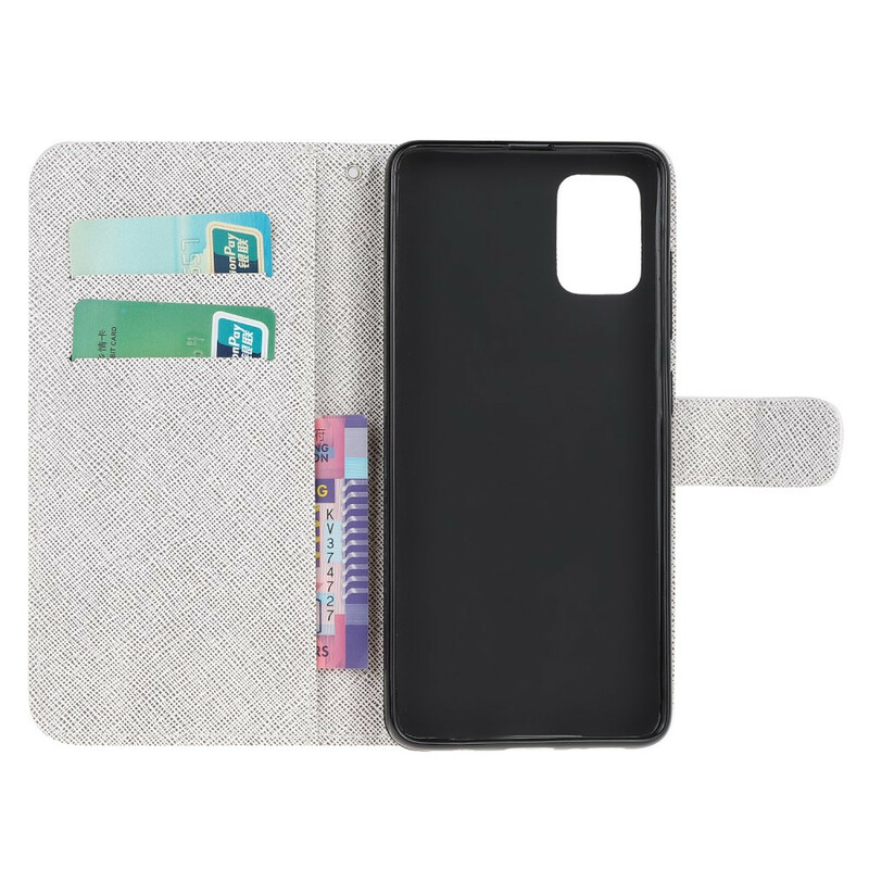 Samsung Galaxy A51 Sleeve Fiori Lunari con Cinturino