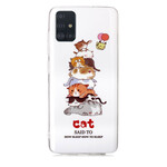 Custodia Samsung Galaxy A51 Cats Fluorescente