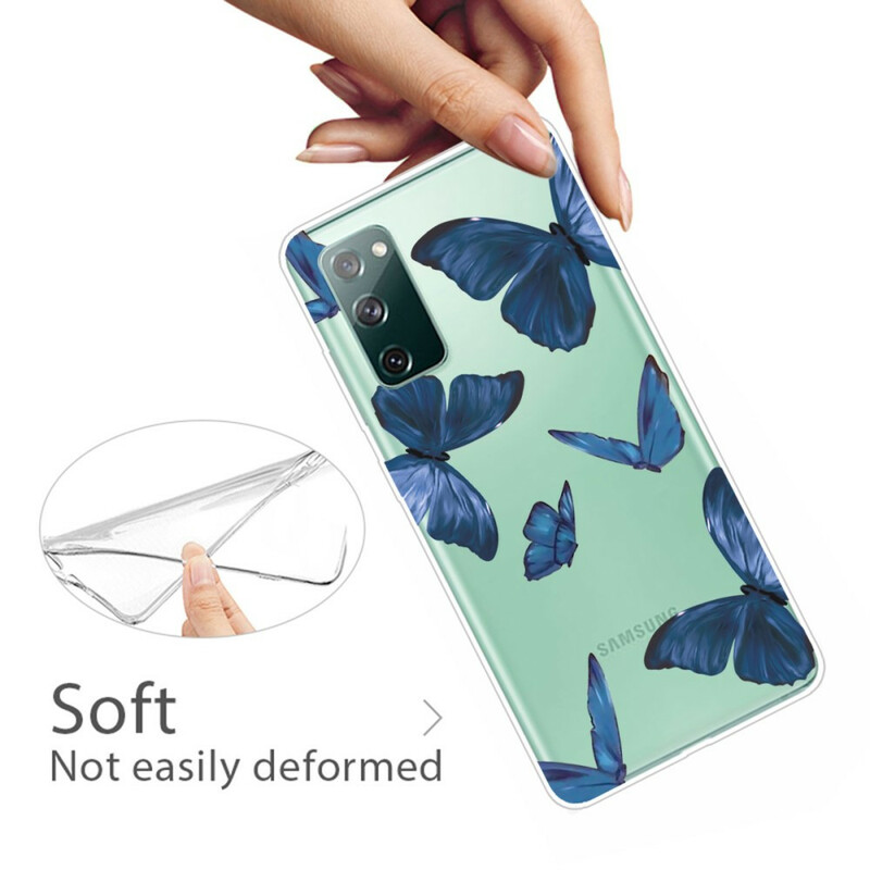 Samsung Galaxy S20 FE Custodia Farfalle selvatiche