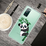 Samsung Galaxy S20 FE Clear Case Panda On Bamboo