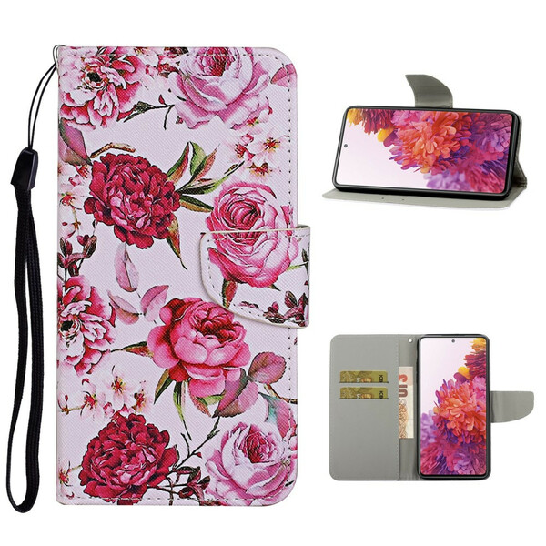 Samsung Galaxy S20 Custodia FE Magistral Flowers con cinturino