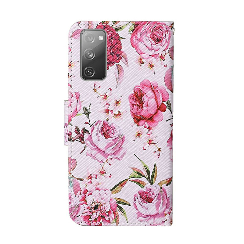 Samsung Galaxy S20 Custodia FE Magistral Flowers con cinturino