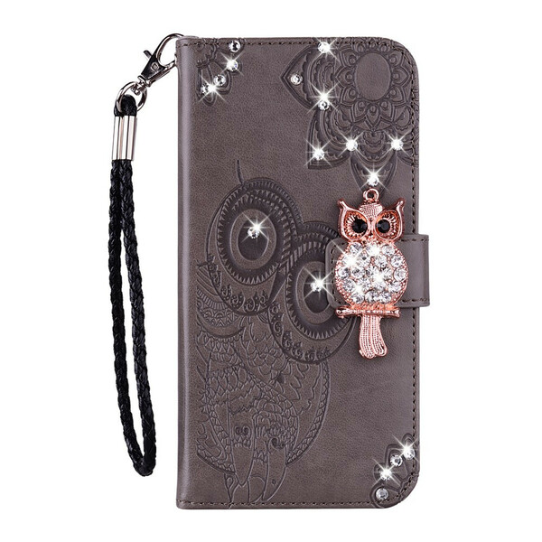 Samsung Galaxy S20 FE Custodia Mandala Gufo e Charm