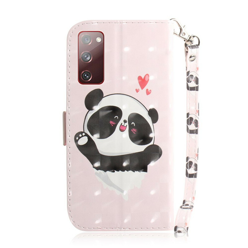 Custodia Samsung Galaxy S20 FE Panda Love Strap