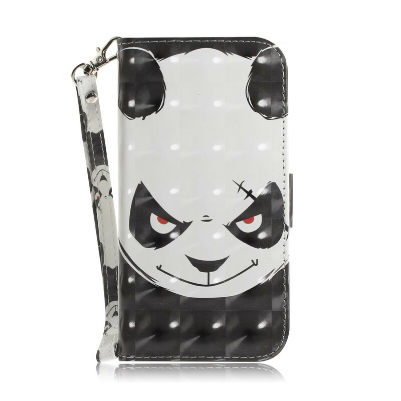 Samsung Galaxy S20 FE Custodia a strappo con panda arrabbiato