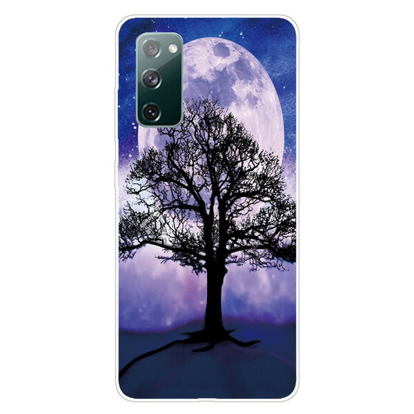 Samsung Galaxy S20 FE Custodia con albero e luna