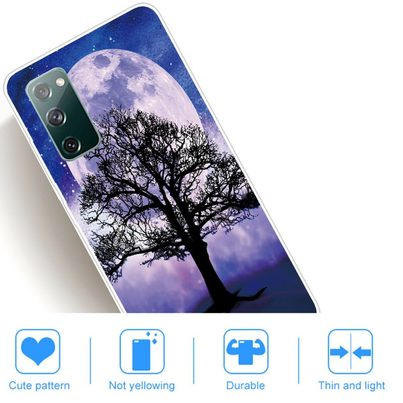 Samsung Galaxy S20 FE Custodia con albero e luna